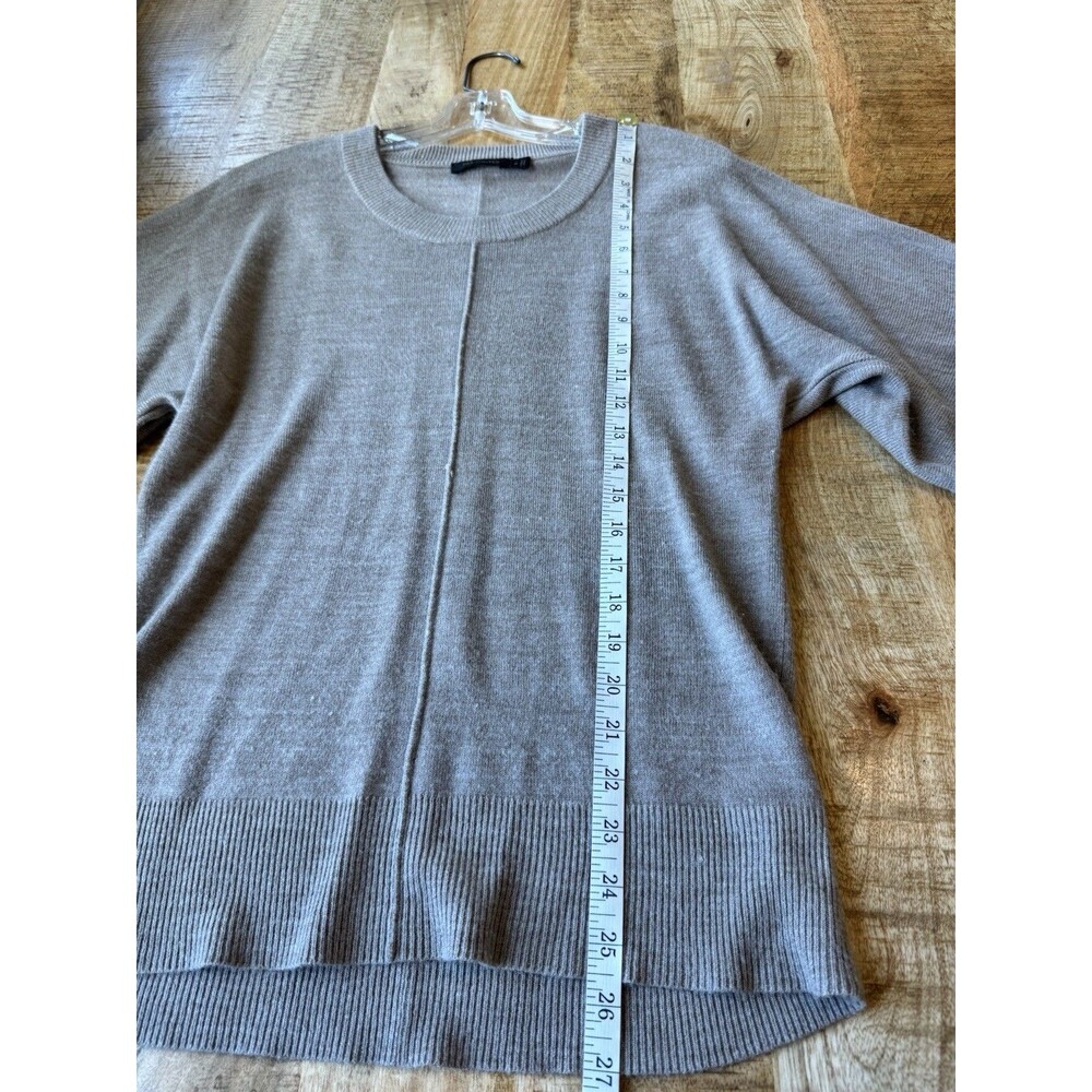 The Limited Women's Brown Knit Short Sleeve Pullover Round Neck Dressy Sweater M - Picture 9 of 10